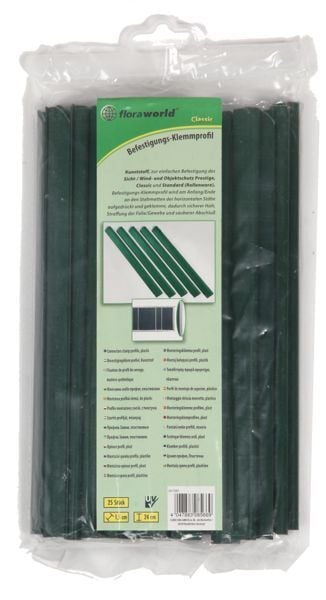 Classic Klemmprofil Sichtschutz, 25 Stück 1 Classic Klemmprofil Sichtschutz, 25 Stück