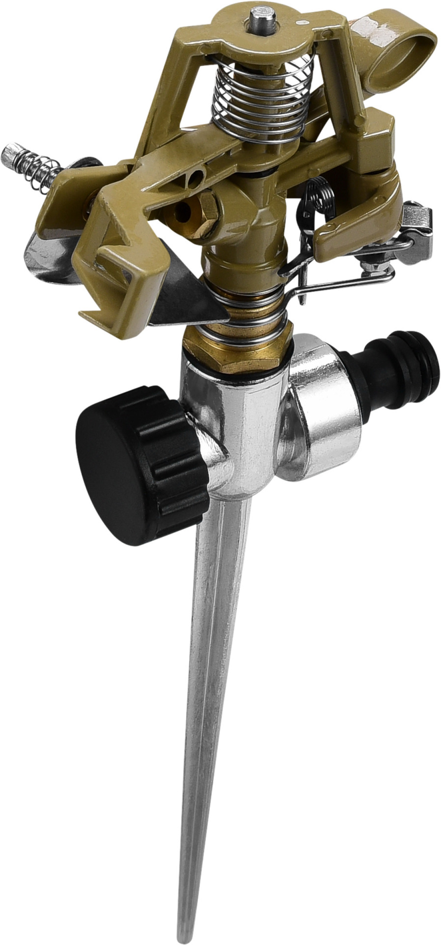 Impulskreisregner Messing mit Spieß 1 Impulskreisregner Messing mit Spieß