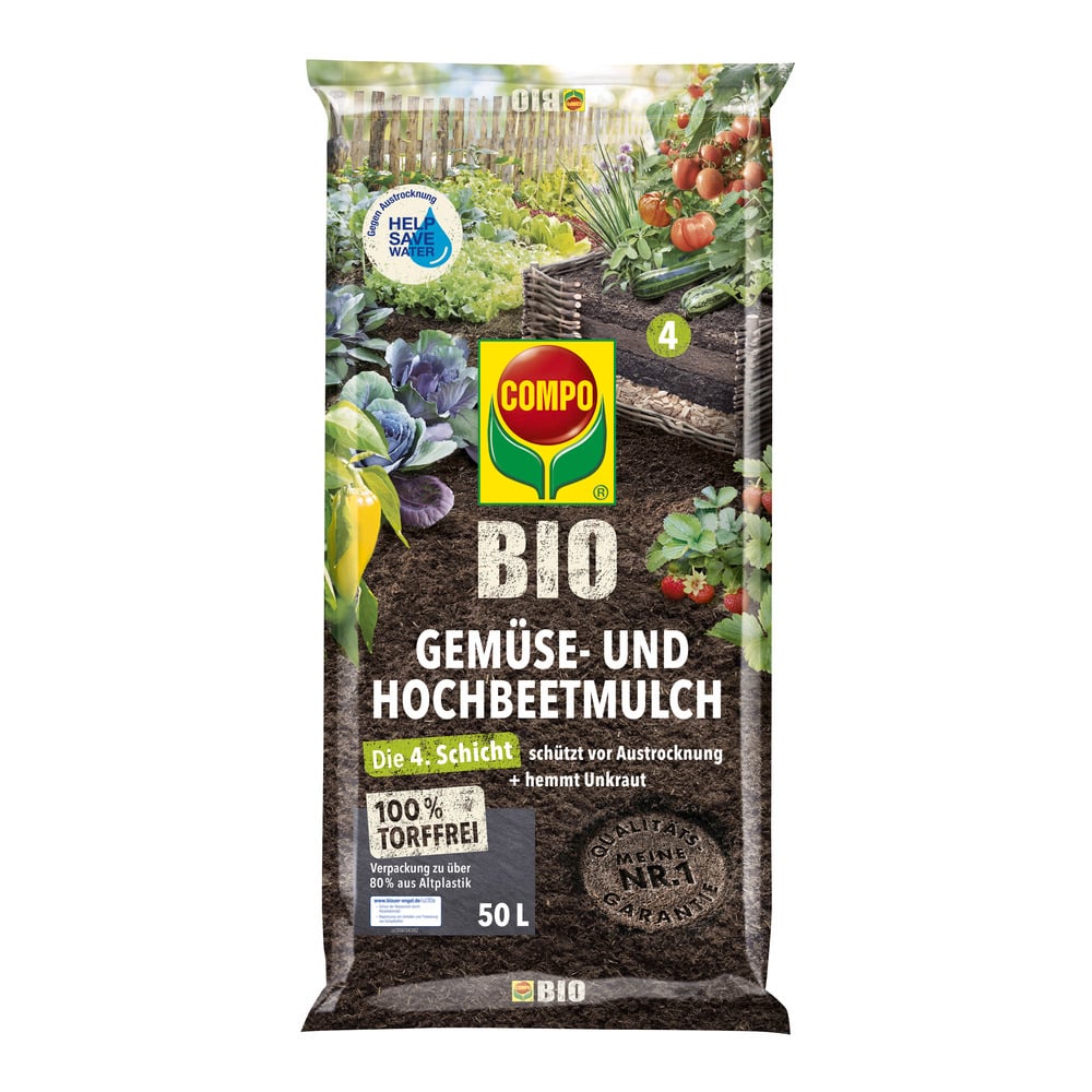 BIO Gemüse- und Hochbeetmulch, 50L 1 BIO Gemüse- und Hochbeetmulch, 50L