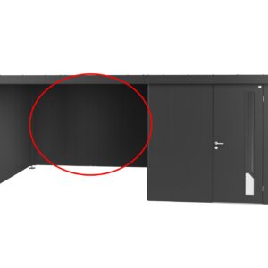 Rückwand für Seitendach zu Gerätehaus Neo