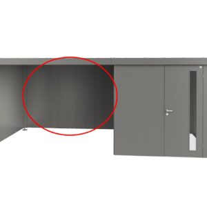 Rückwand für Seitendach zu Gerätehaus Neo