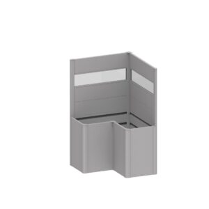 Sichtschutz zu Pflanzbeet Belvedere L-Form mit Acrylglas