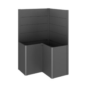 Sichtschutz zu Pflanzbeet Belvedere L-Form ohne Acrylglas