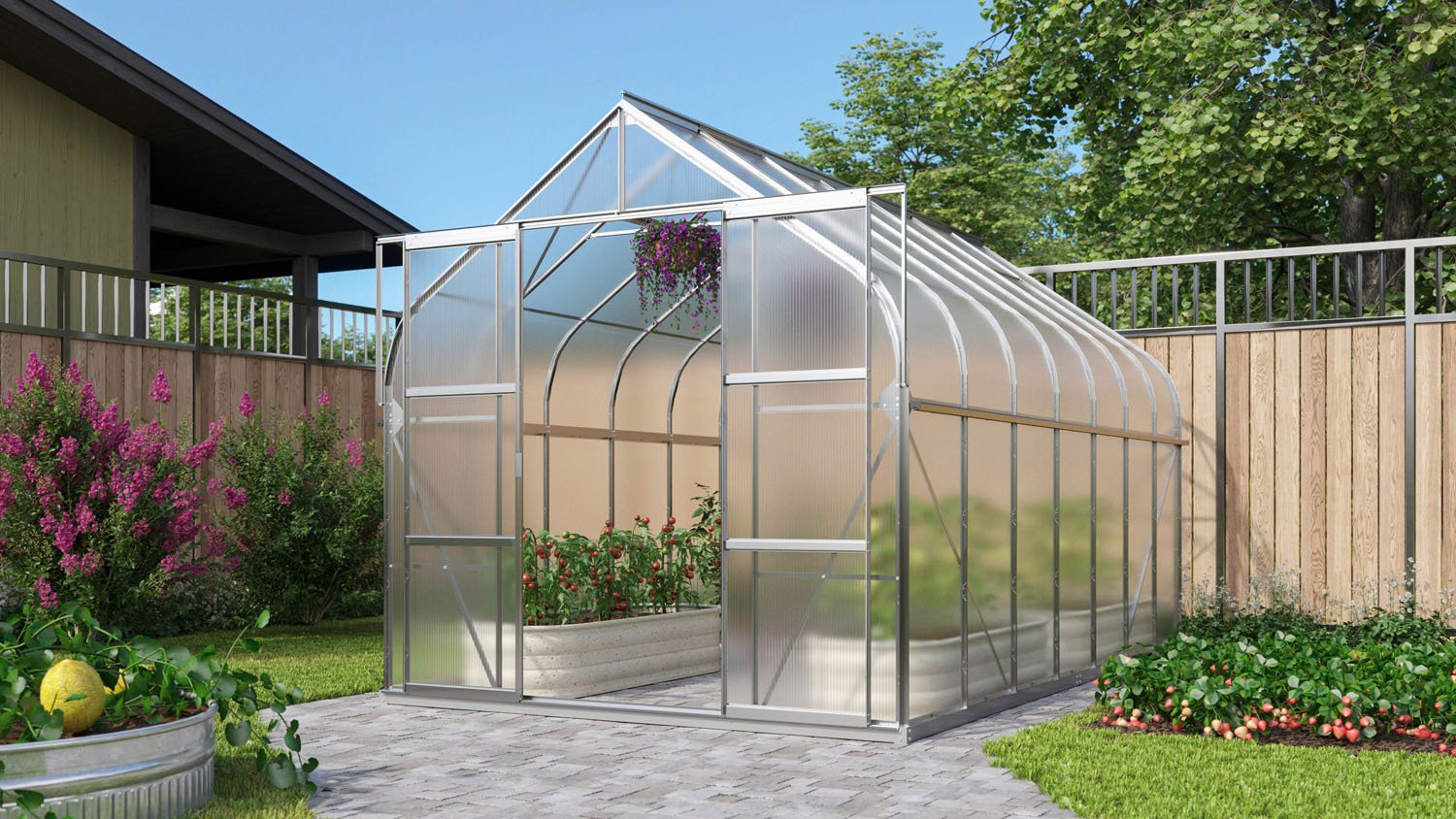 Gewächshaus Dione 11500, inkl. Fundament 1 Gewächshaus Dione 11500, inkl. Fundament