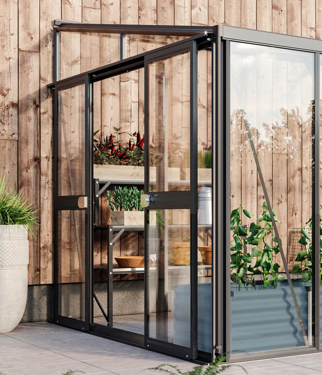 Doppeltür-Kit für Anlehnhaus Helena 1 Doppeltür-Kit für Anlehnhaus Helena