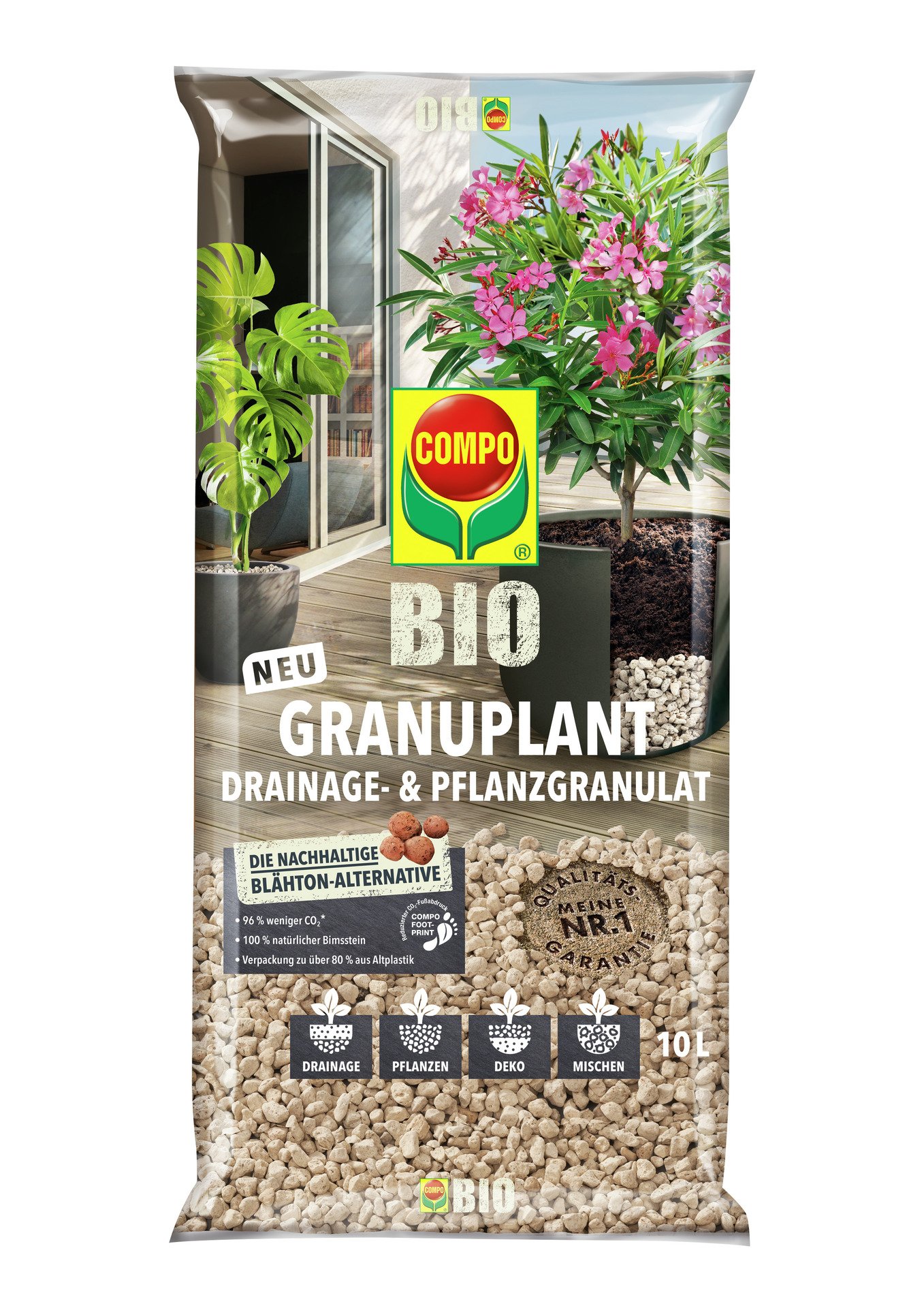 BIO GRANUPLANT Drainage- und Pflanzgranulat 10L 1 BIO GRANUPLANT Drainage- und Pflanzgranulat 10L