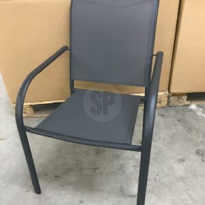 Stapelstuhl, Textilen,anthrazit