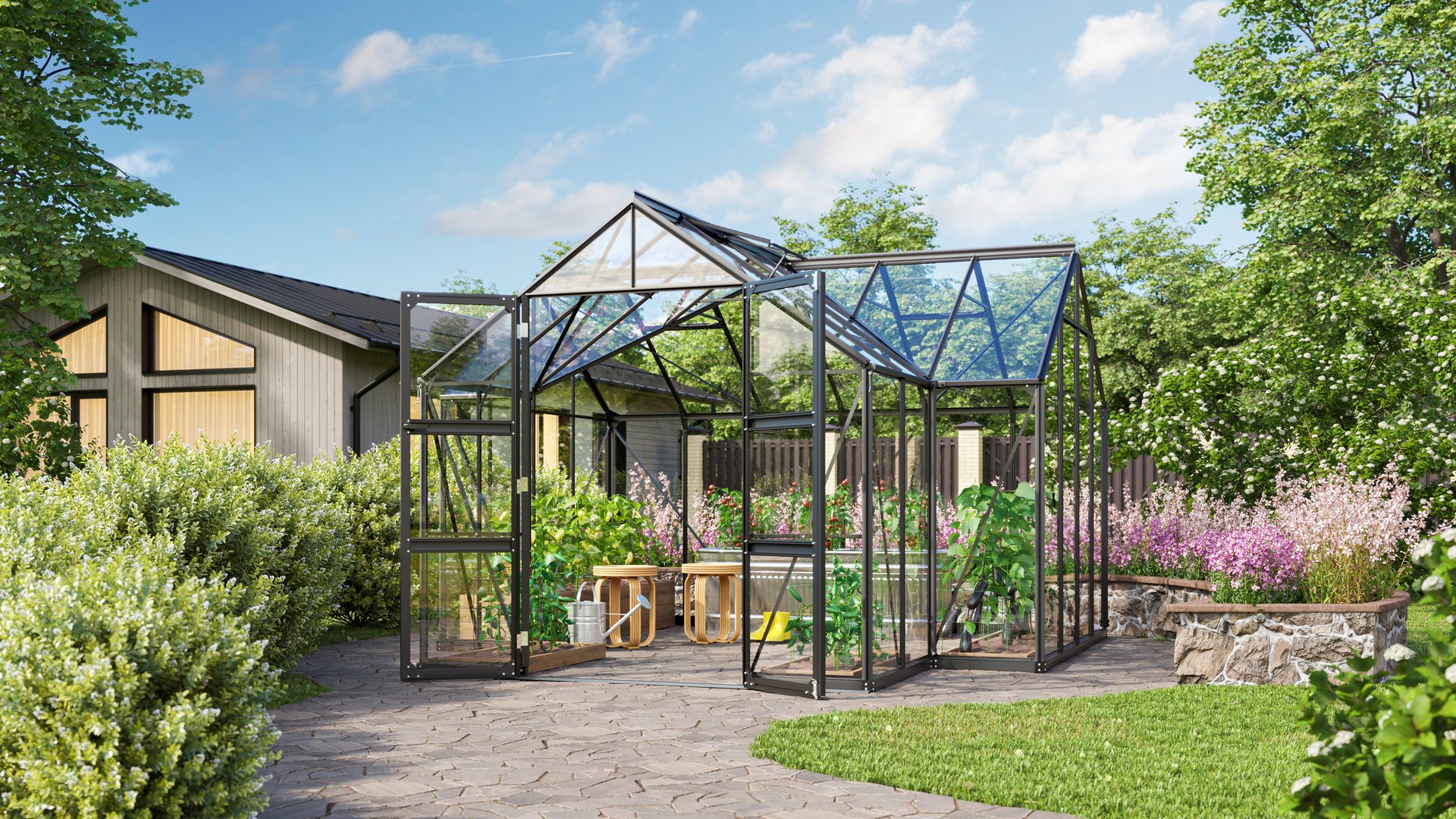 Gewächshaus Campus ESG 3mm 1 Gewächshaus Campus ESG 3mm