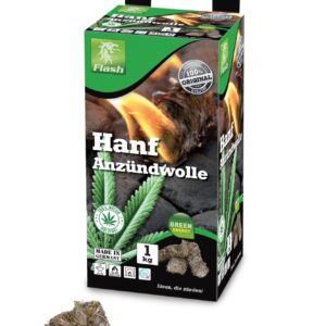 FLASH Hanf-Anzündwolle 1kg