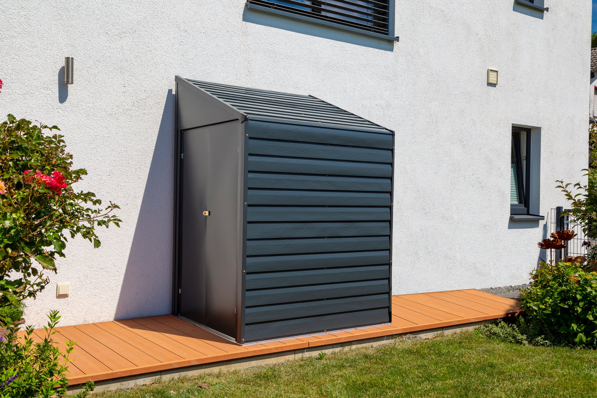 Anlehngerätehaus 4x7 1 Anlehngerätehaus 4x7