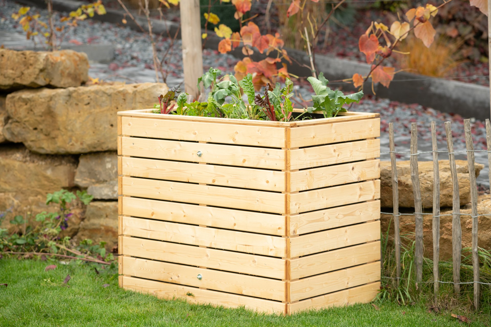 Westmann Holz Hochbeet Fichte 1 Westmann Holz Hochbeet Fichte