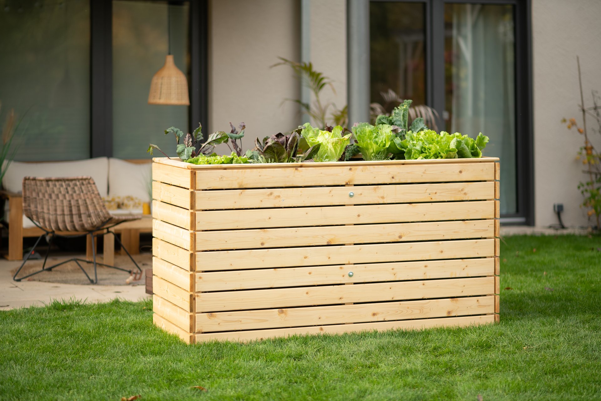 Westmann Holz Hochbeet Fichte 1 Westmann Holz Hochbeet Fichte