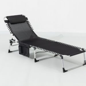 Dreibeinliege, schwarz