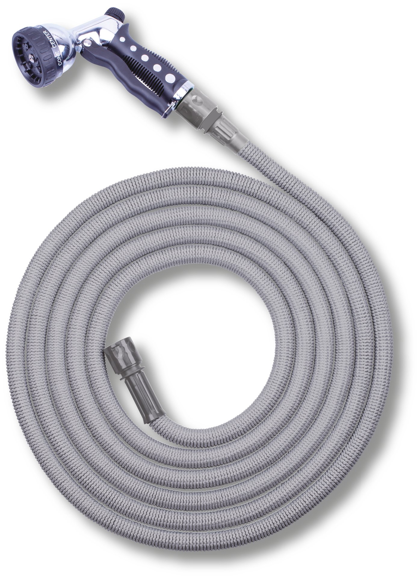 Flexi Gartenschlauch inkl. Metall-Gießbrause 1 Flexi Gartenschlauch inkl. Metall-Gießbrause