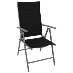 Klappsessel, Aluminium/Textil gepolstert, 4-er Set