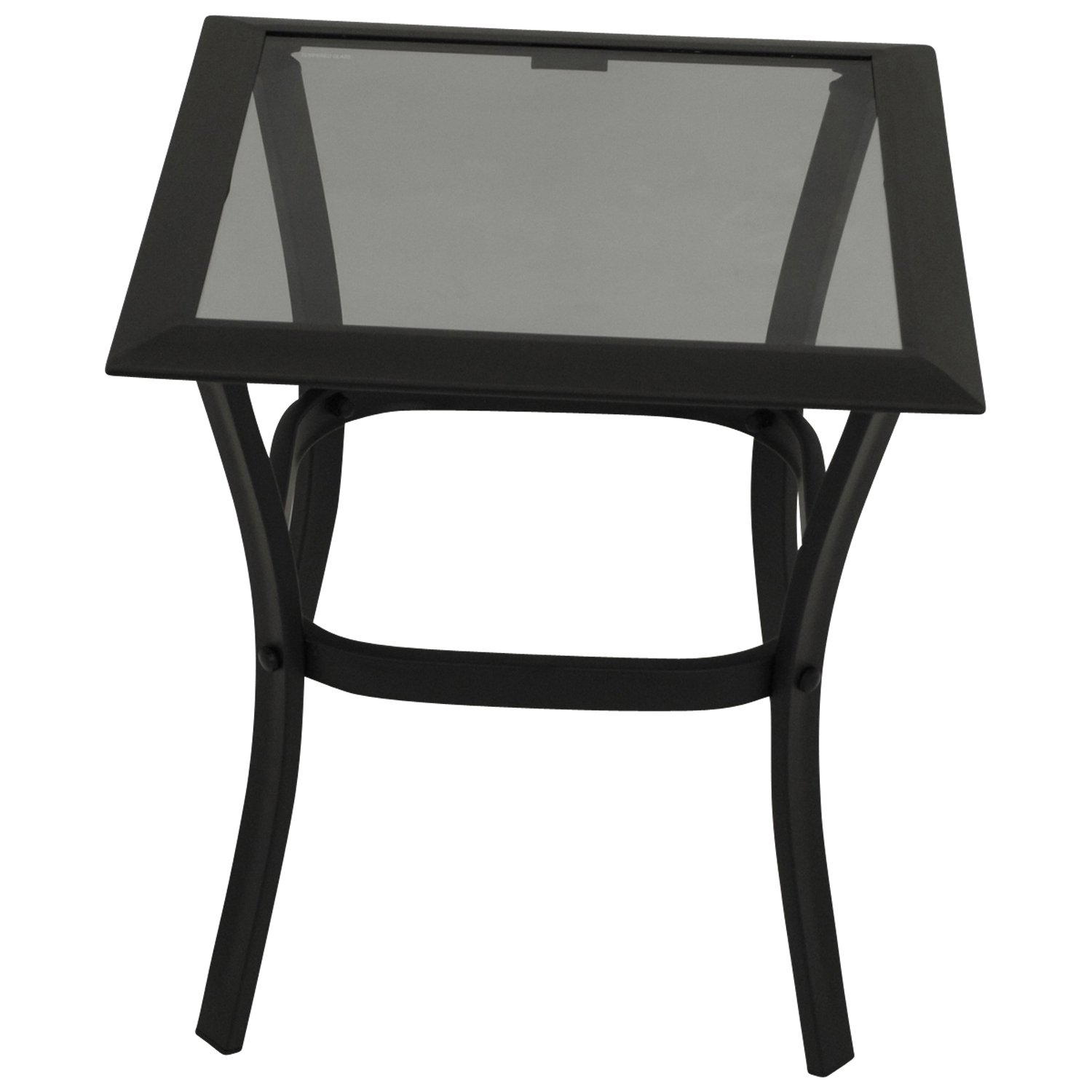 Beistelltisch Aluminium/Glas 1 Beistelltisch Aluminium/Glas