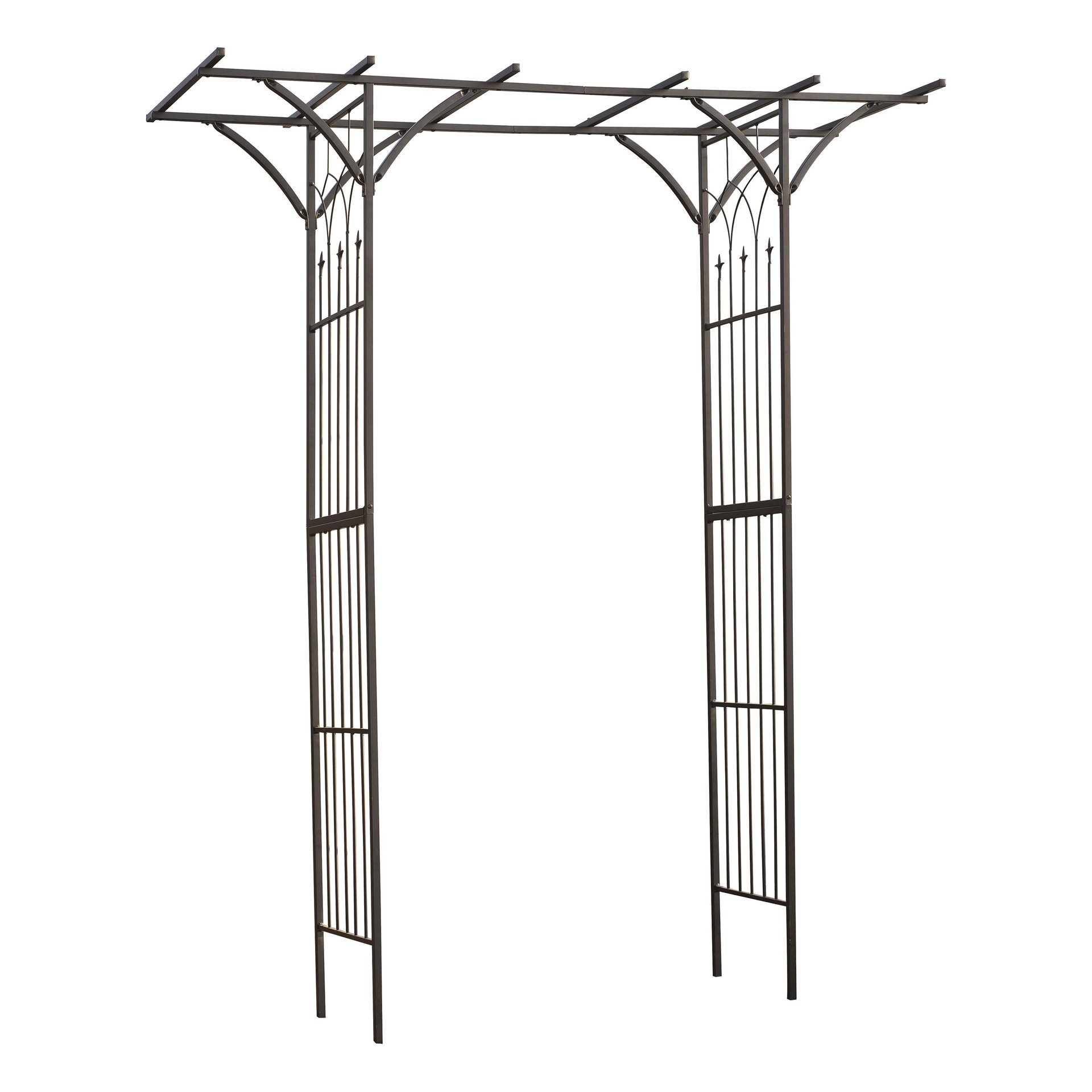 Nature Rosenbogen gerade, H232x114x66cm, schwarz 1 Nature Rosenbogen gerade, H232x114x66cm, schwarz