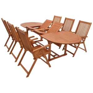 Garnitur 7-teilig, Eukalyptus geölt