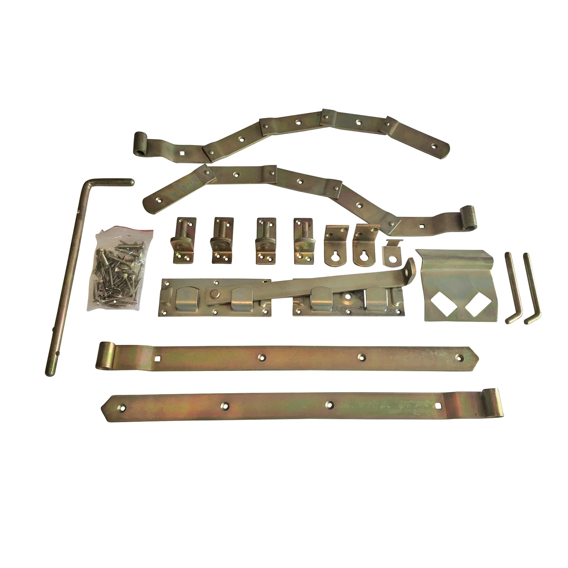 Beschlag f. Doppeltor gebogen verzinkt 1 Beschlag f. Doppeltor gebogen verzinkt