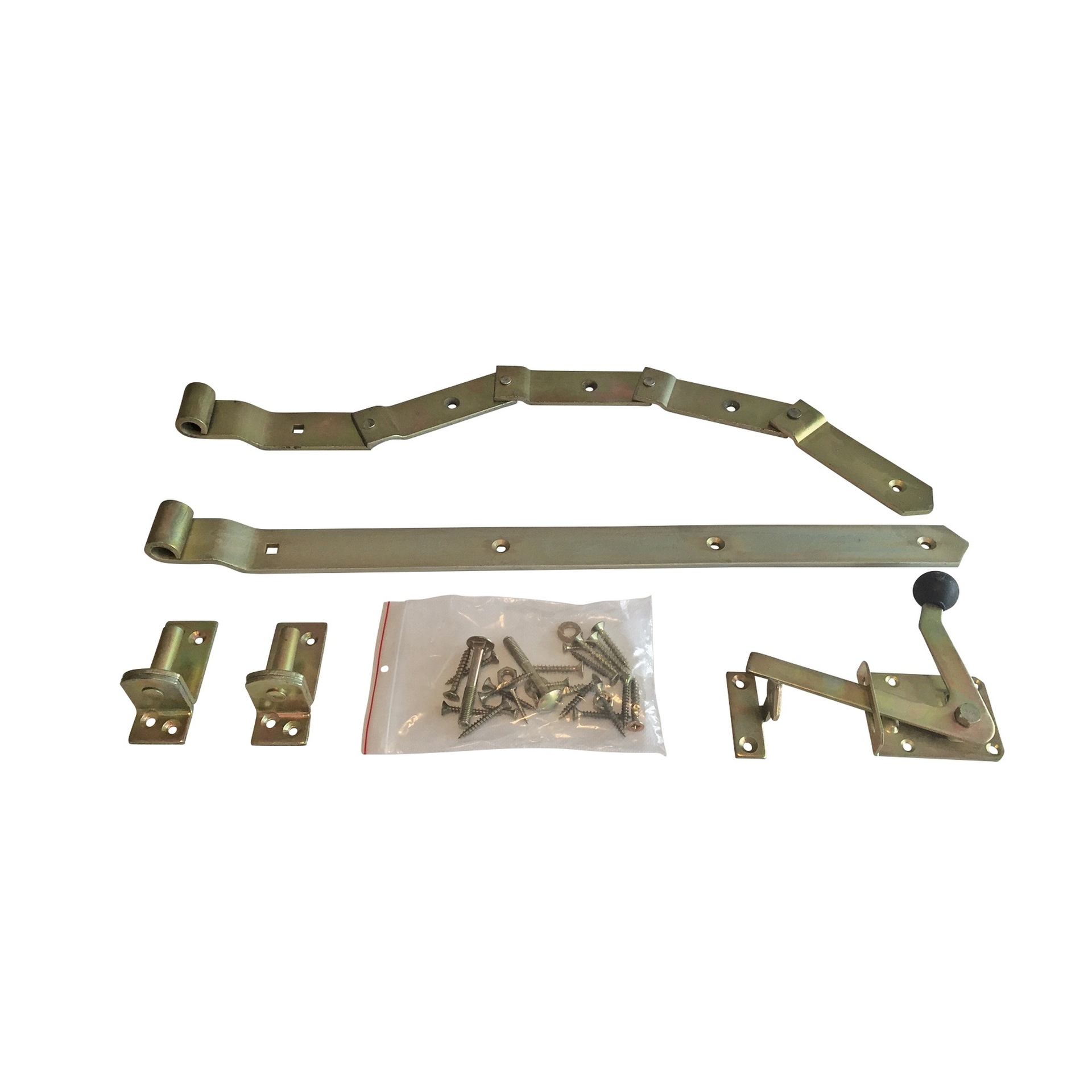 Beschlag f. Einzeltor gebogen verzinkt 1 Beschlag f. Einzeltor gebogen verzinkt