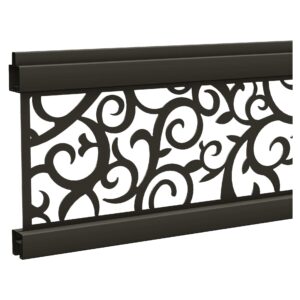 ECOSTECK-Gitterfüllung Ranken ANTHRAZIT