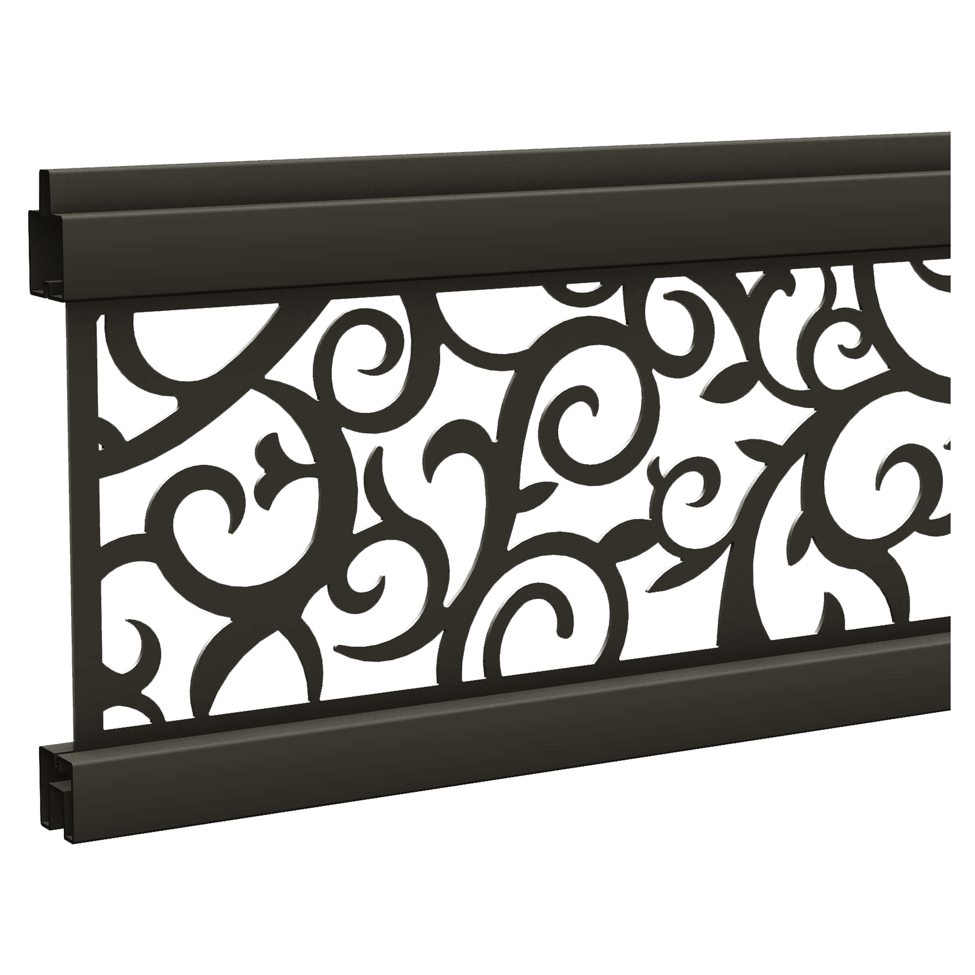 ECOSTECK-Gitterfüllung Ranken ANTHRAZIT 1 ECOSTECK-Gitterfüllung Ranken ANTHRAZIT