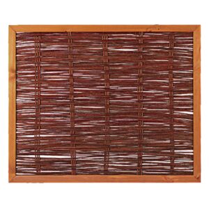 FAKO Weidengeflechtzaun, mit umlauf. Rahmen