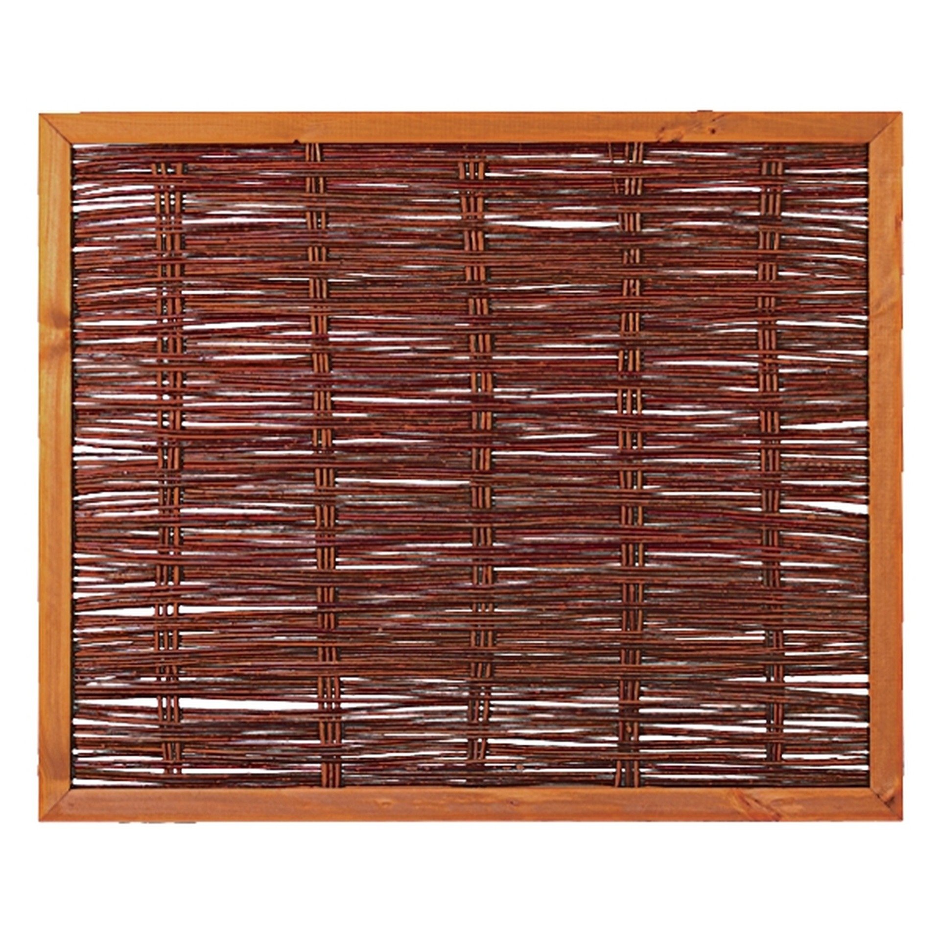 FAKO Weidengeflechtzaun, mit umlauf. Rahmen 1 FAKO Weidengeflechtzaun, mit umlauf. Rahmen