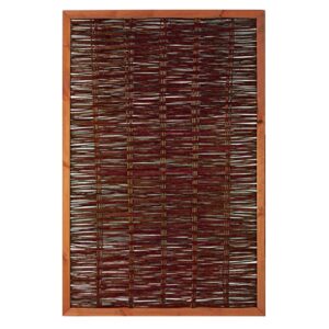 FAKO Weidengeflechtzaun, mit umlauf. Rahmen