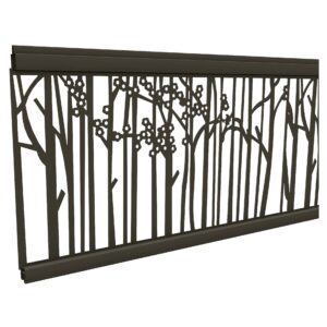 Gitterfüllung Bambus ANTHRAZIT, 20x280x1800 mm