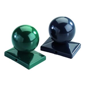 Kugel f. Doppelstabmatten RAL 6005 grün für Pfosten 80/40 mm