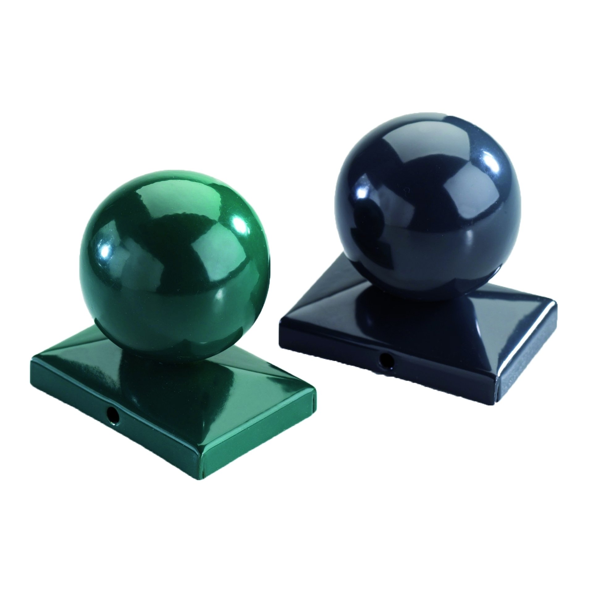 Kugel f. Doppelstabmatten RAL 6005 grün für Pfosten 80/40 mm 1 Kugel f. Doppelstabmatten RAL 6005 grün für Pfosten 80/40 mm