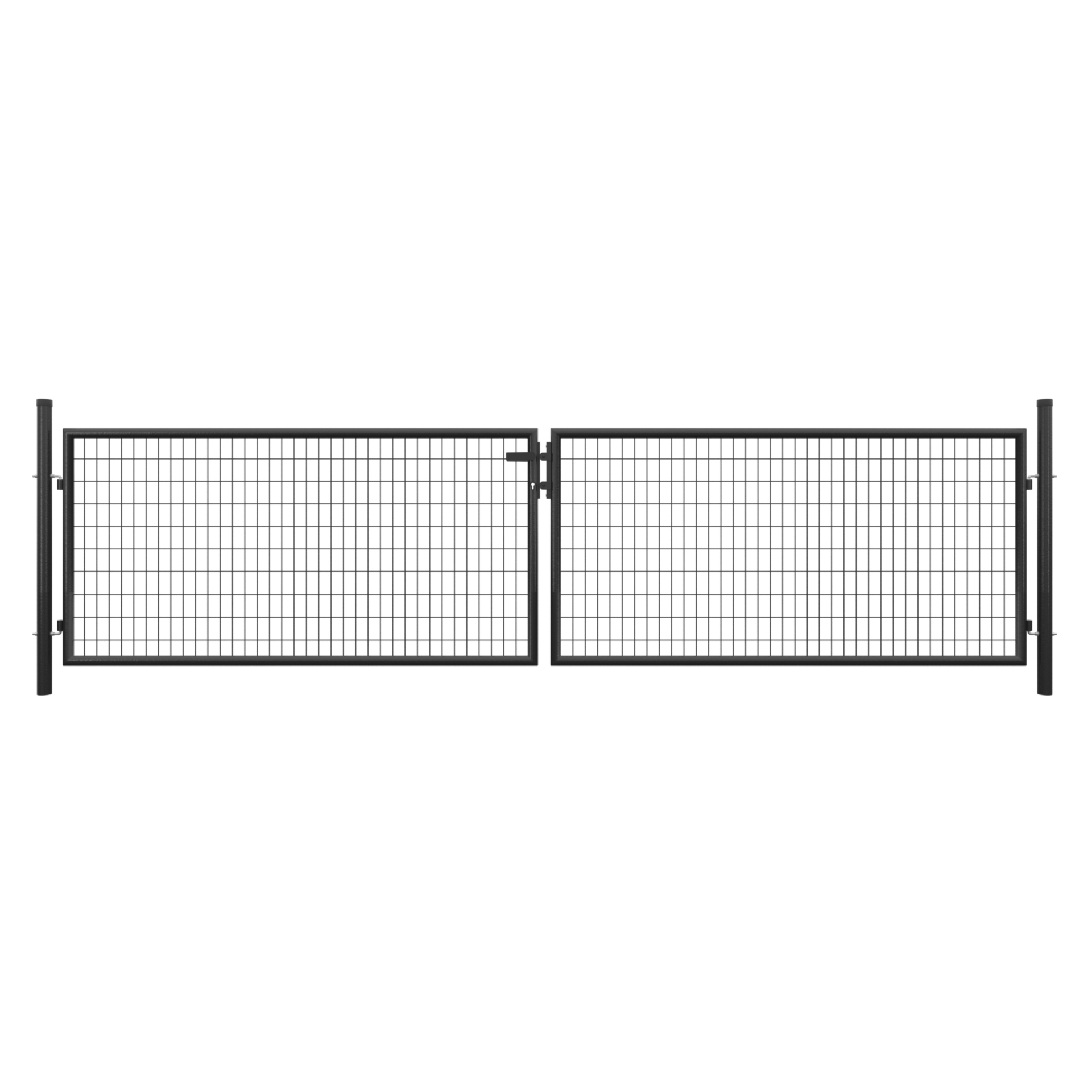 STRONG Doppeltor anthrazit inkl. Pfosten + Beschläge 1 STRONG Doppeltor anthrazit inkl. Pfosten + Beschläge