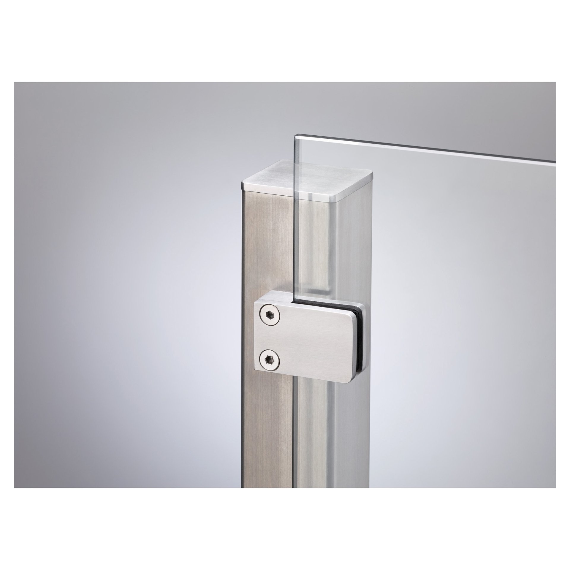 VETRO Anfangspfosten, Anfertigung zum Einbetonieren 1 VETRO Anfangspfosten, Anfertigung zum Einbetonieren