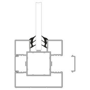 VETRO System-Pfosten Alu