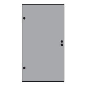 VETRO TÜR-Glasscheibe  987x1800 mm, Vollflächen