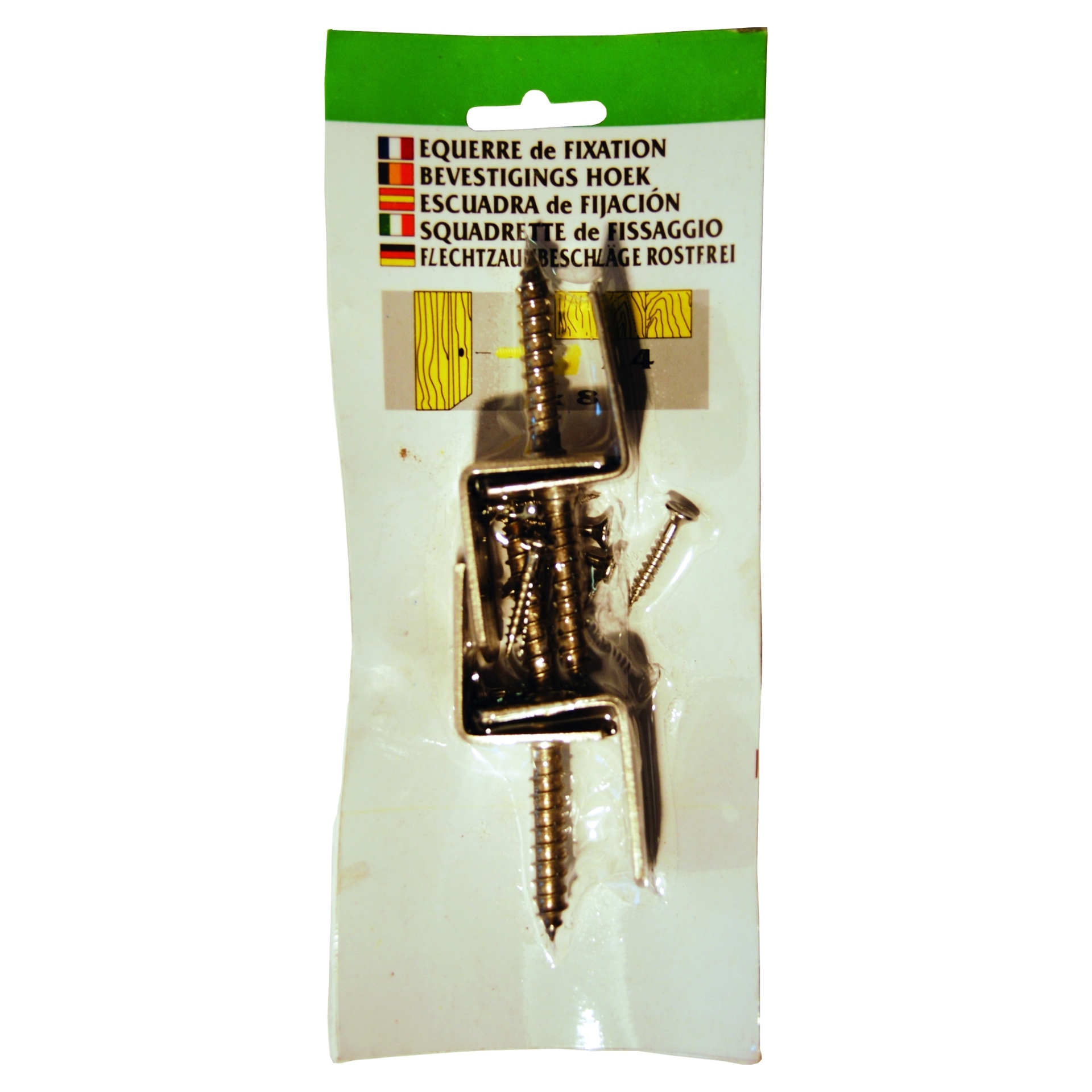 Winkelbeschlag 4er-Karte, V2A 1 Winkelbeschlag 4er-Karte, V2A