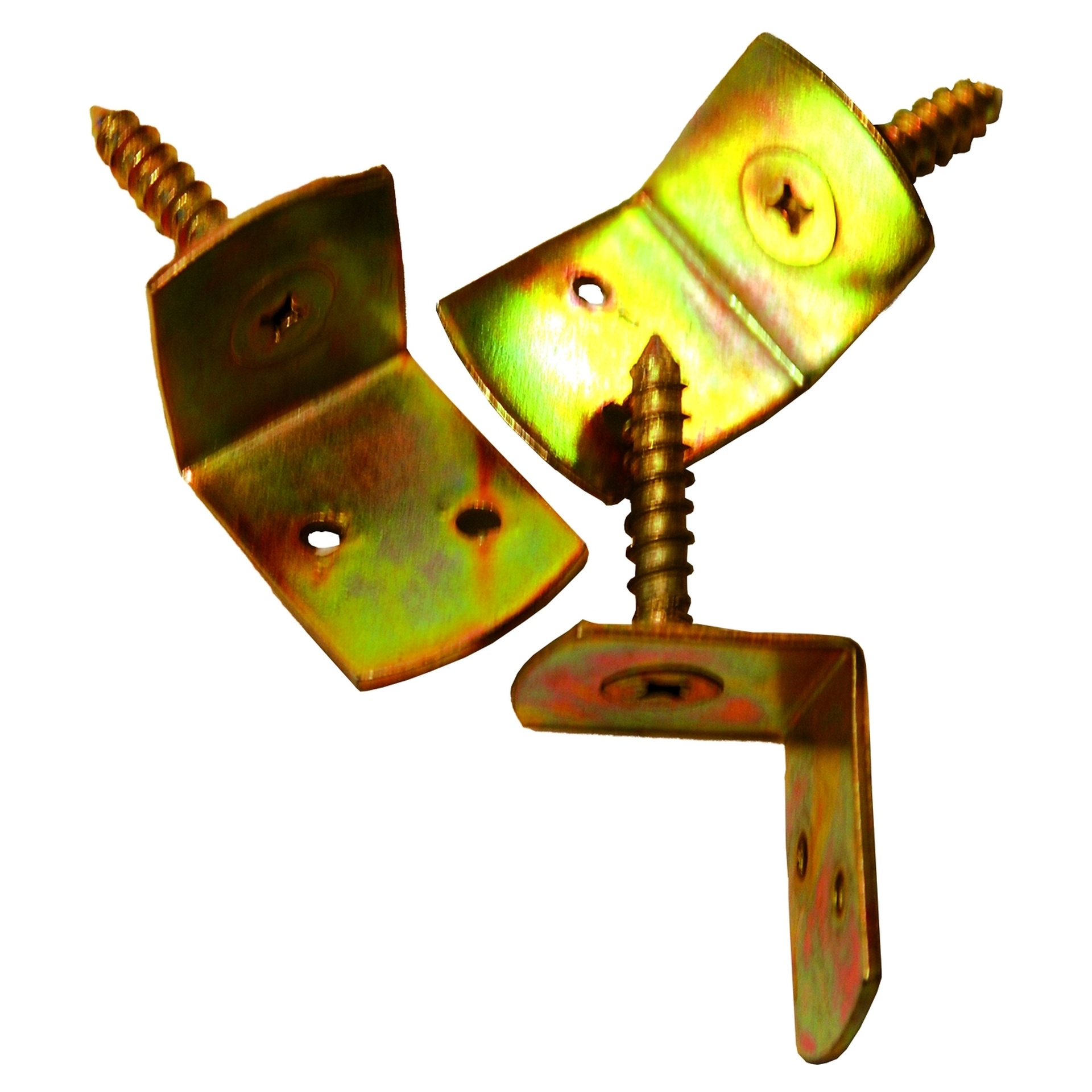 Winkelbeschlag gelb verzinkt ohne Schrauben 1 Winkelbeschlag gelb verzinkt ohne Schrauben