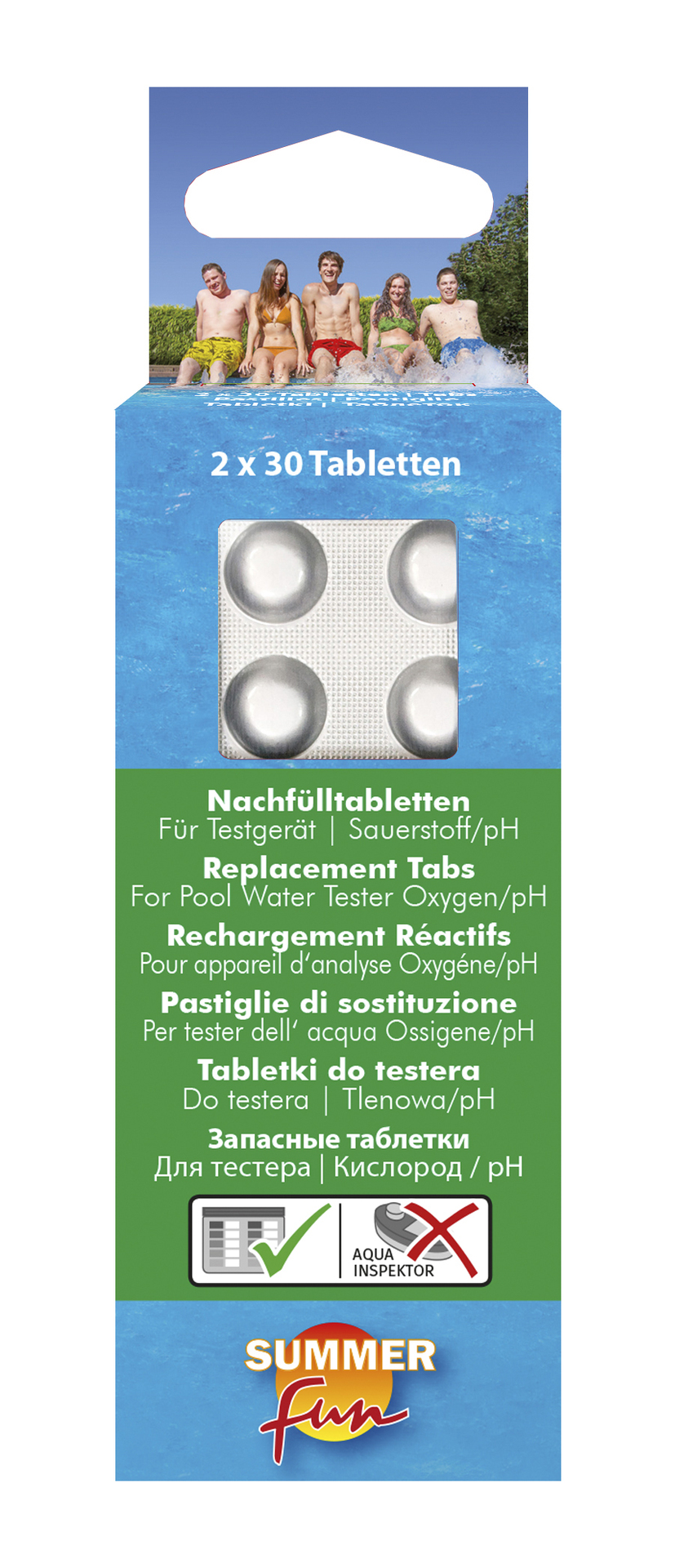 Nachfülltabletten f. Wassertestg. Sauerstoffmeth., geblistert 1 Nachfülltabletten f. Wassertestg. Sauerstoffmeth., geblistert