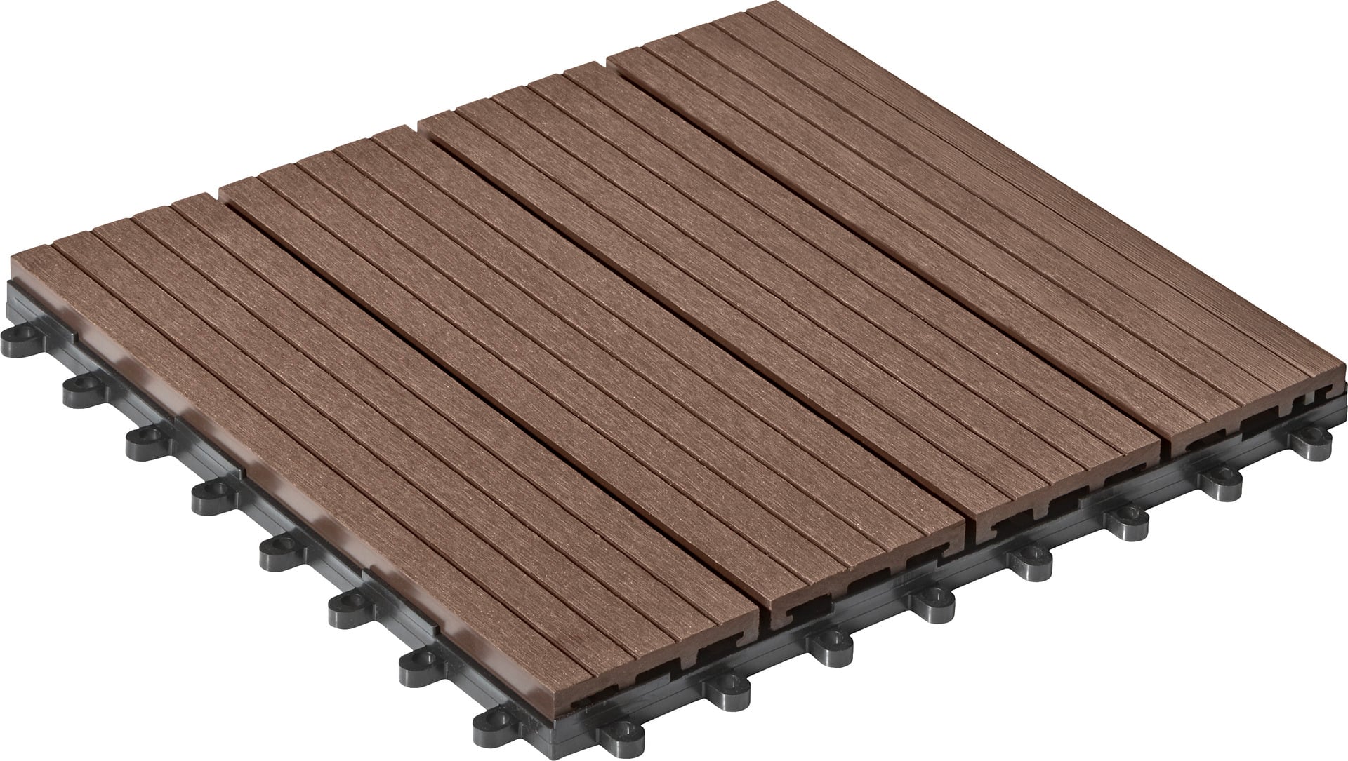 WPC-Fliese 30x30cm, 6er-Pack 1 WPC-Fliese 30x30cm, 6er-Pack