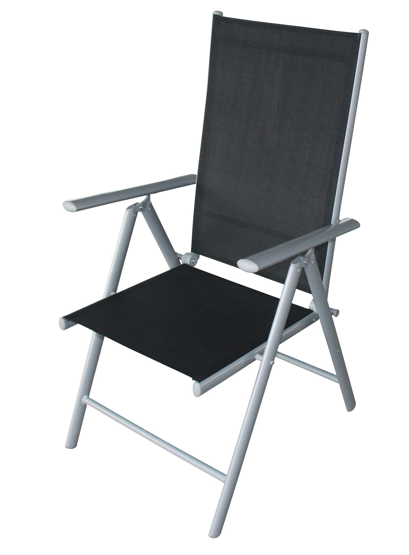 Klappsessel Alu + Textilene schwarz 2-er Set 1 Klappsessel Alu + Textilene schwarz 2-er Set