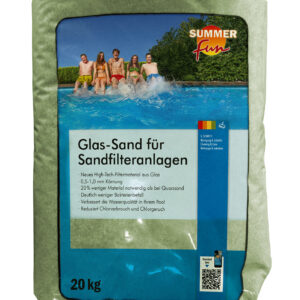 Glassand für Sandfilteranlagen Körnung 0,5 - 1,00 mm  Sack / 20kg