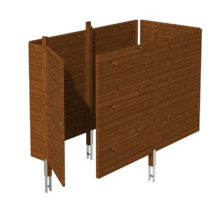 Abstellraum aus Profilschalung Imprägniert