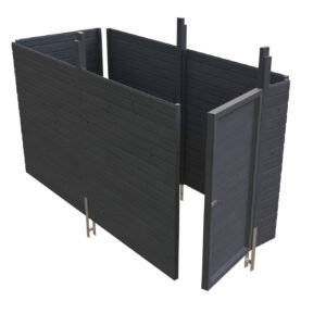 Abstellraum aus Profilschalung imprägniert