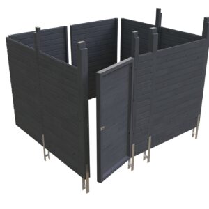 Abstellraum aus Profilschalung imprägniert