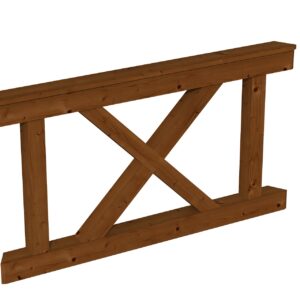 Brüstung Andreaskreuz Nice