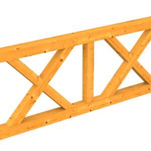 Brüstung Andreaskreuz