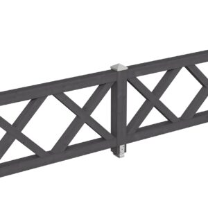 Brüstung Andreaskreuz