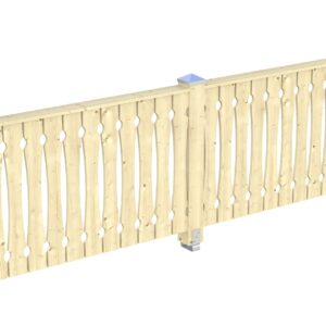 Brüstung Balkonschalung Fichte