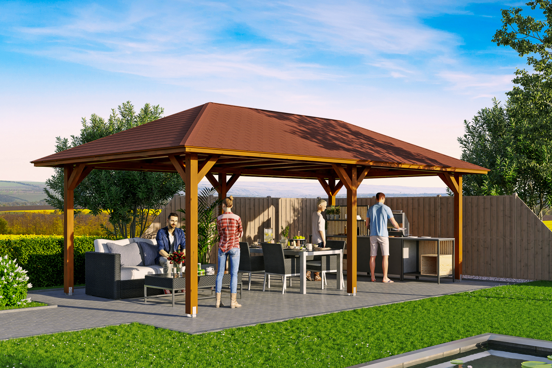 4-Eck Pavillon Orleans 1 4-Eck Pavillon Orleans